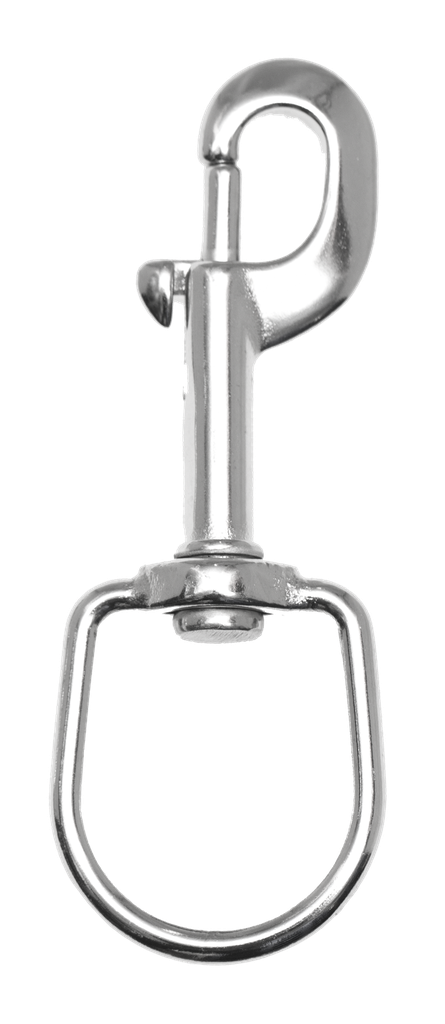 [SNAP00175] Musketon Met Ring - Bolt Snap, 120x33