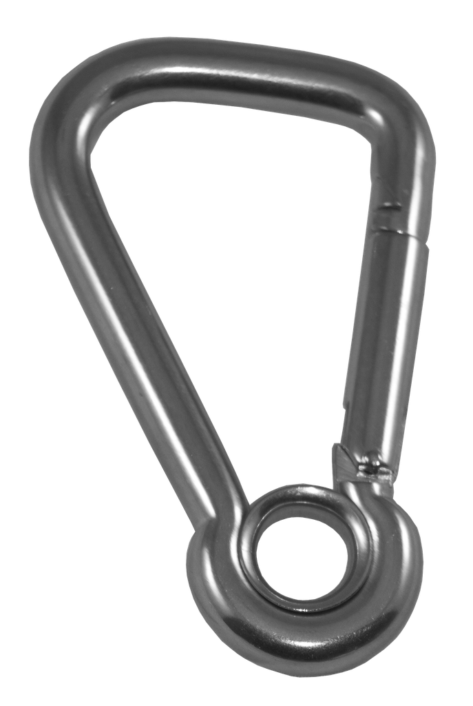 [SNAP00280] Asymmetrical carabiner with stainless steel eye, 60 mm