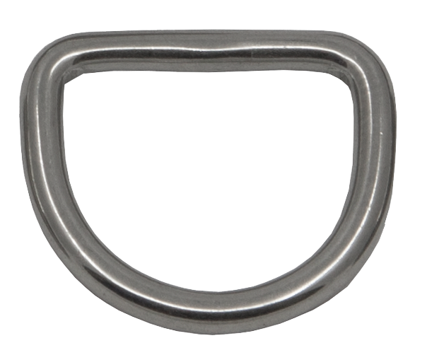[SNAP00304] Stainless steel D-ring, closed, 25 mm, D 4 mm