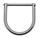 Stainless steel D-Ring with 40 mm screw