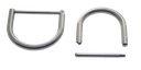 Stainless steel D-Ring with 50 mm screw