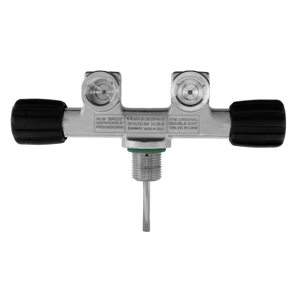 Twin valve, M25*2, G5/8, 232 Bar