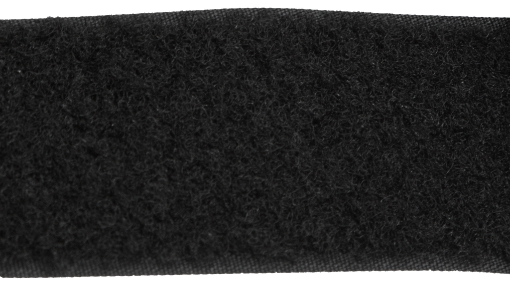 [VELCRO00001-BLACK] Velcro, 38 mm, côté velour, au mètre (Black)