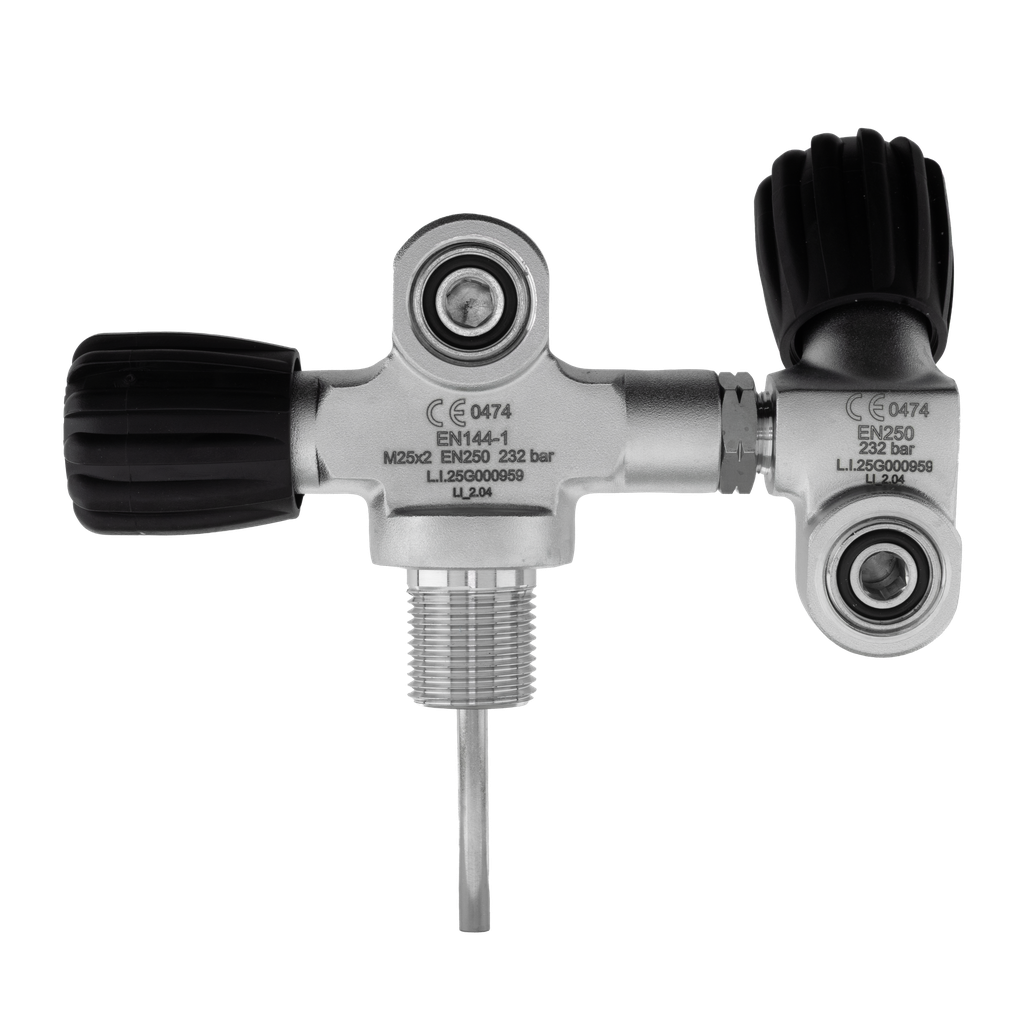 Robinet double, 232 Bar, M25x2, G5/8