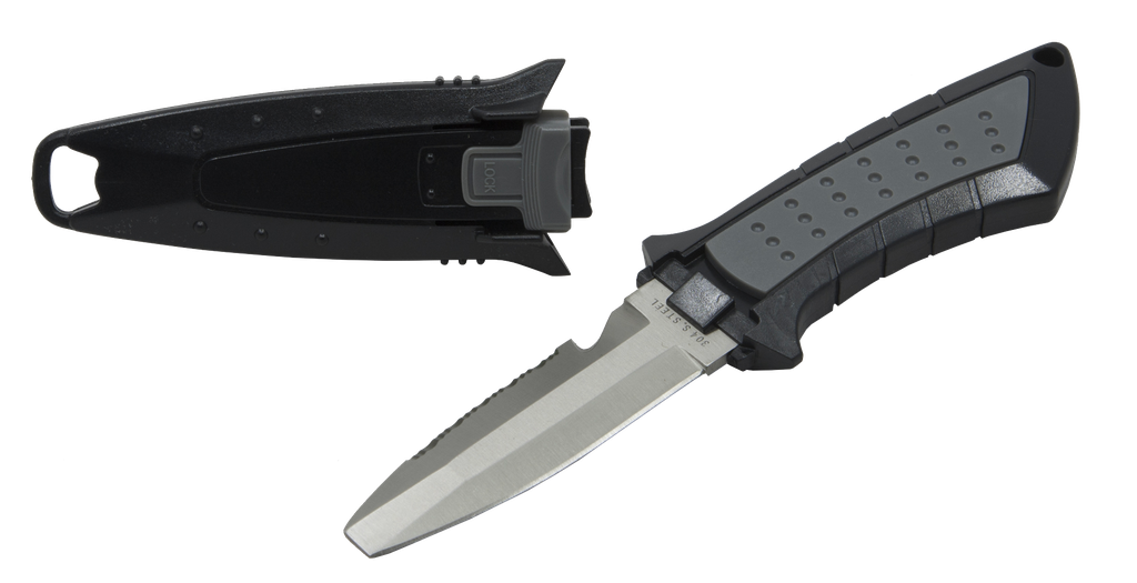 [KNIF00012-BLACK] BCD Two knife, stainless steel (Black)