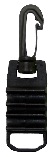 [ACCE00071-BLACK] Mousqueton porte flexible //2 (Noir)