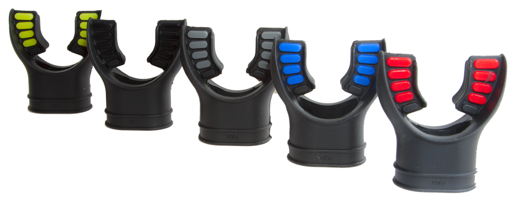 Embout de détendeur en silicone, noir, avec pads