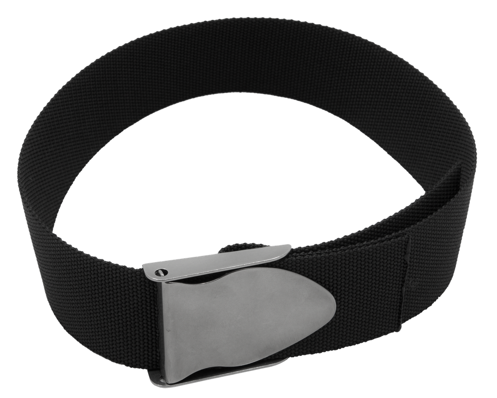 [ACCE10001-BLACK] Riem met roestvrijstalen gesp (Zwart)