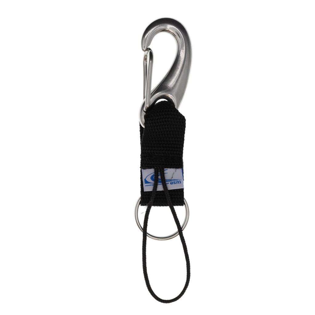 [ACCE04523-BK] Attache rapide avec mousqueton vela 70 mm (Noir)