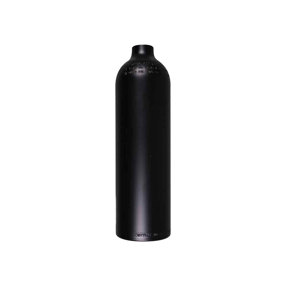[TANK90200-BLACK] Naked Aluminium cylinder 0,80 L (Black)