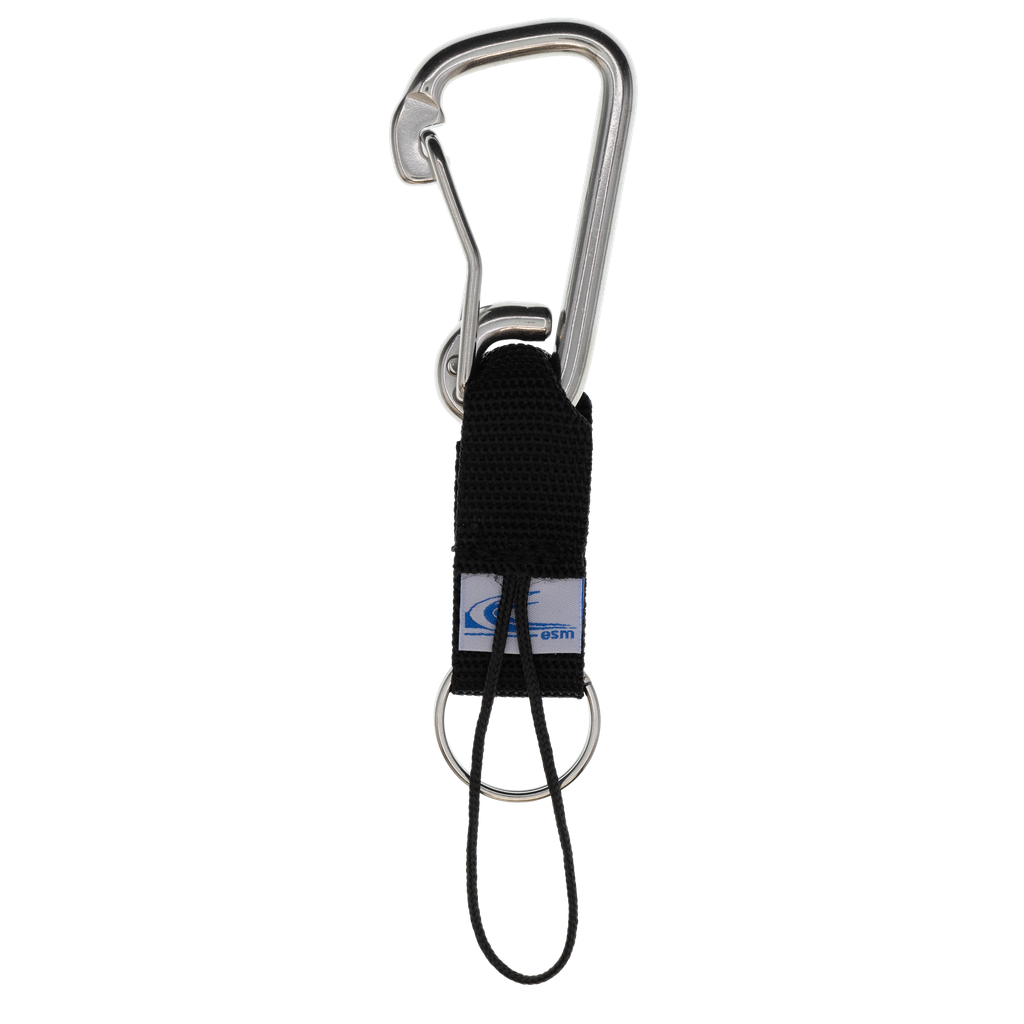 [ACCE04509-BK] Attache rapide avec mousqueton asymétrique 80 mm (Noir)