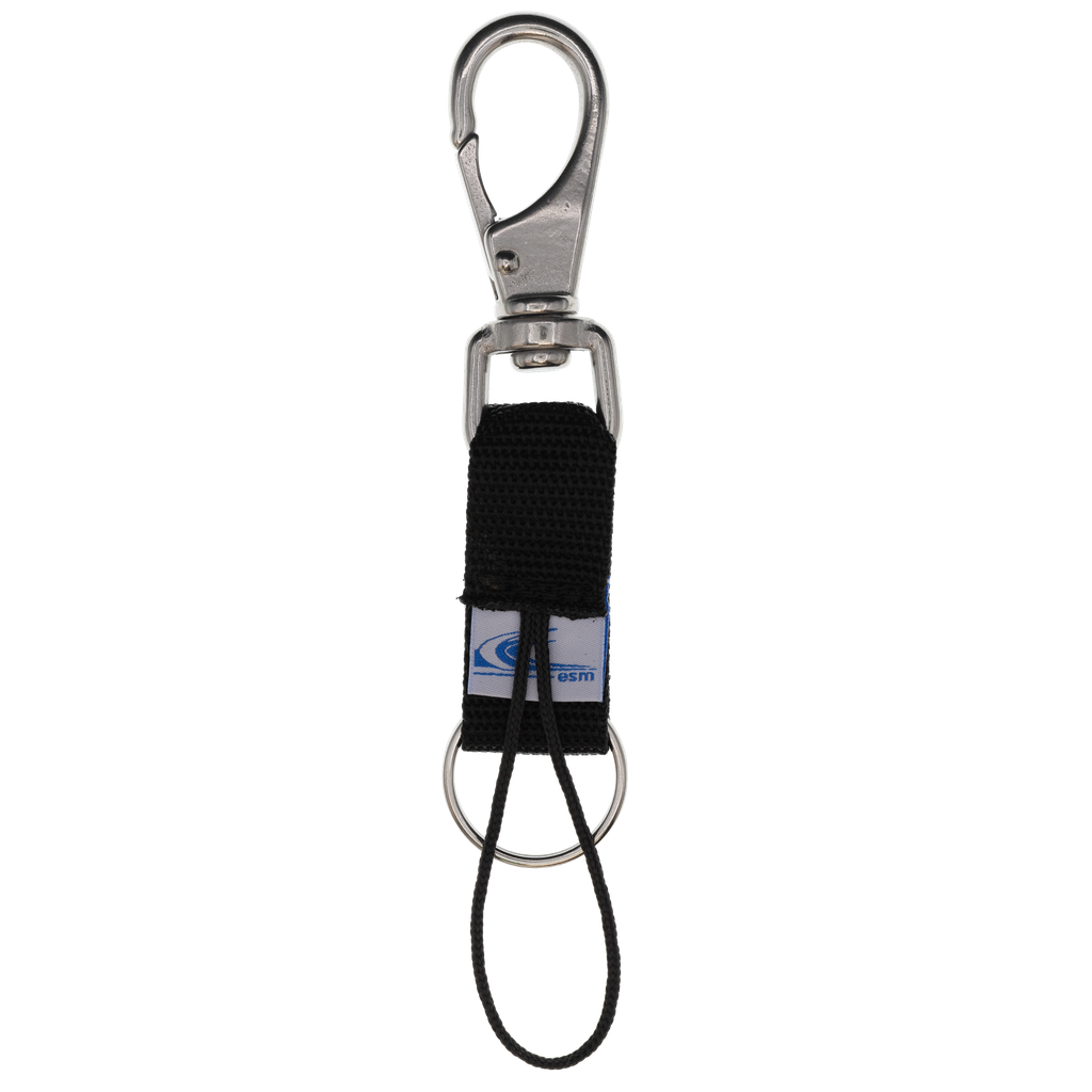 [ACCE04513-BK] Attache rapide avec mousqueton à émerillon 85 mm (Black)