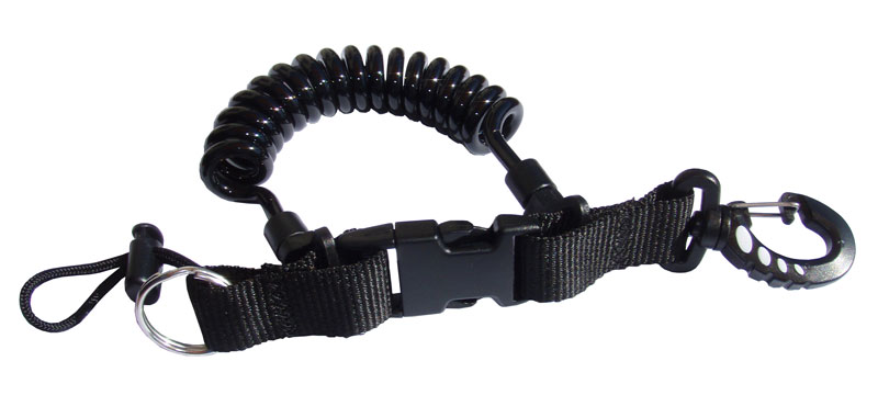 Mousqueton tire bouchon (spirale) avec mousqueton plastique
