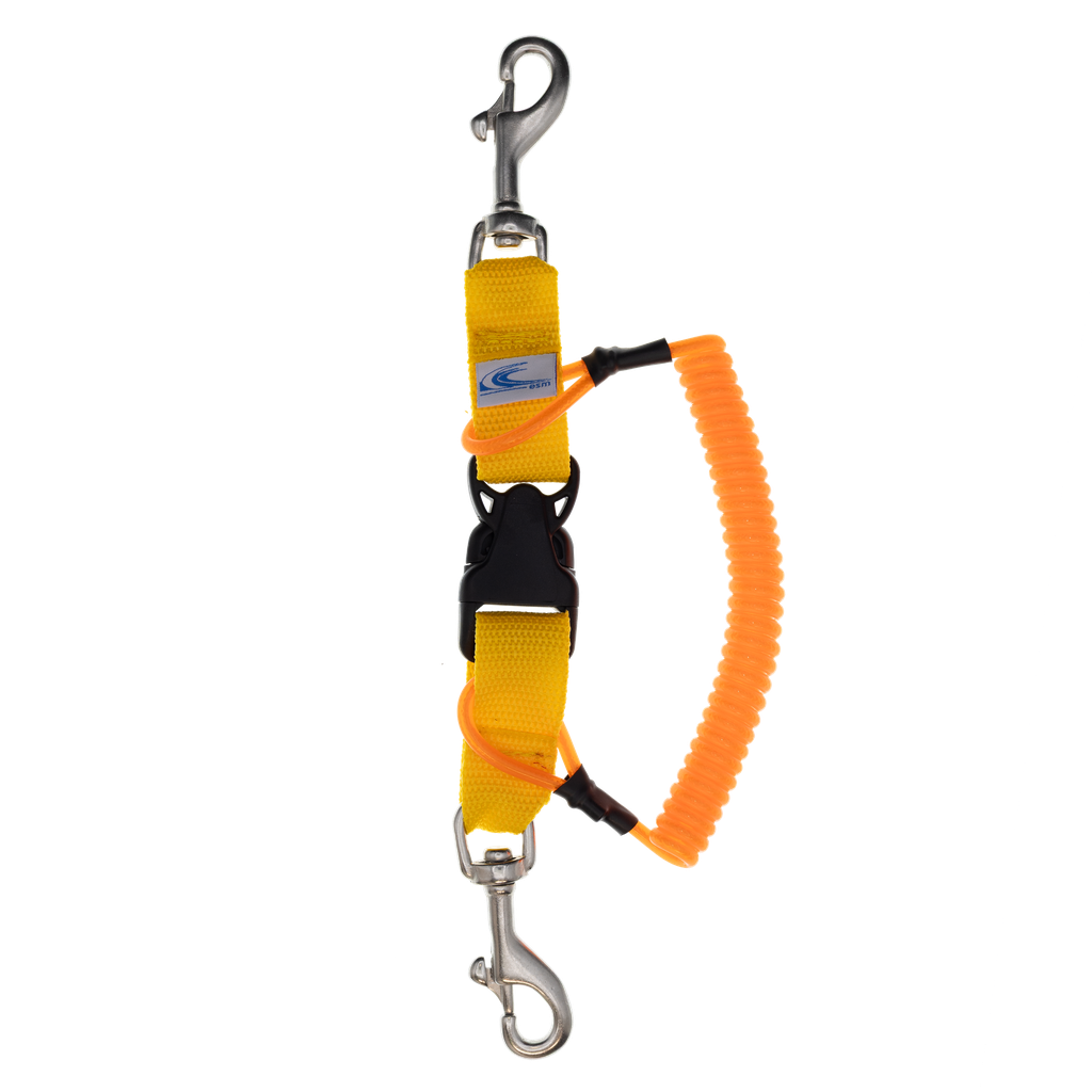 Mousqueton tire bouchon, spirale renforcée, 2 mousquetons Inox 76 mm 