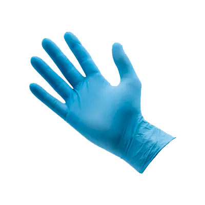 Wegwerpnitril handschoenen, blauw (100 stuks)