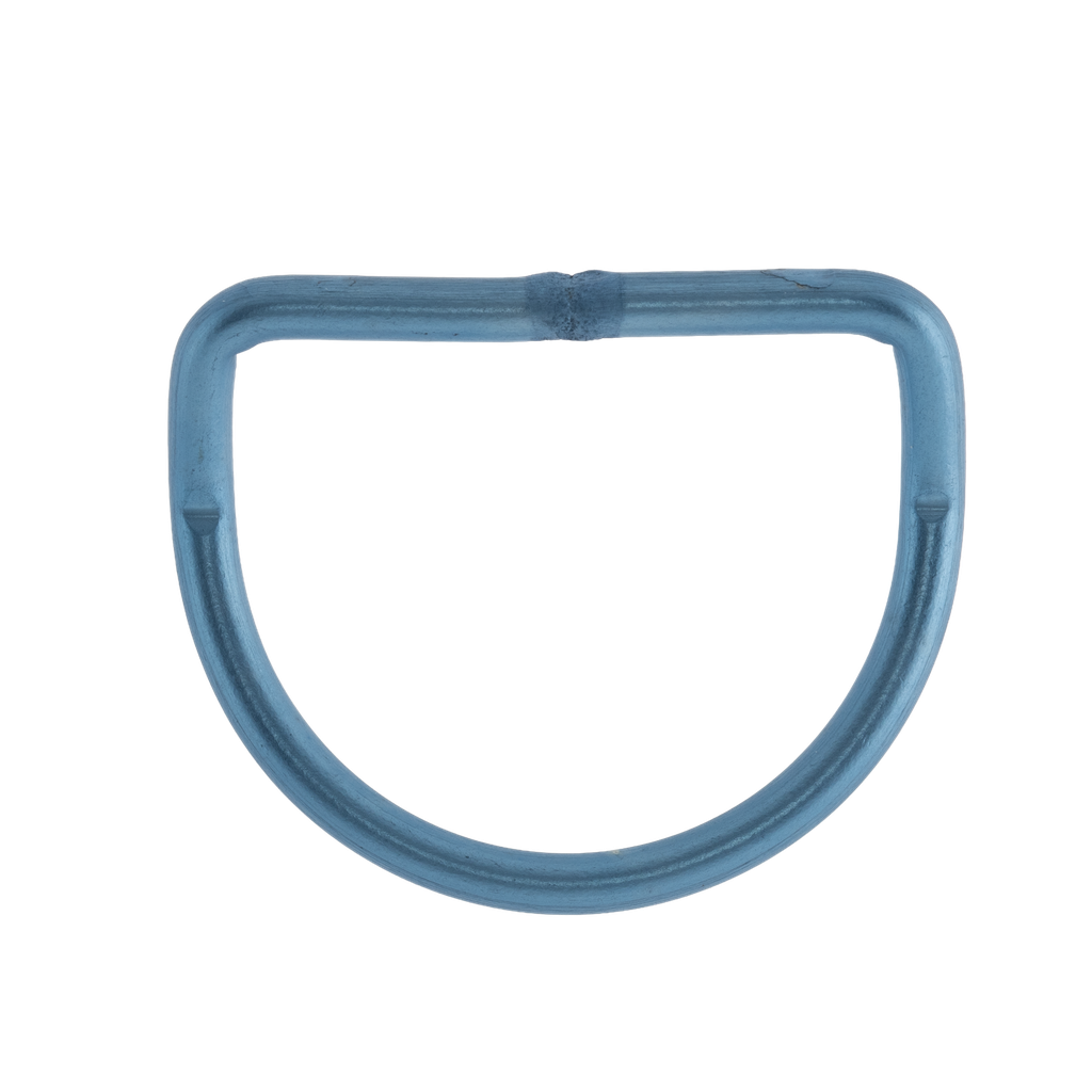 [SNAP00315-BLUE] D-Ring Aluminium, coudé, 50 mm  (Blauw)