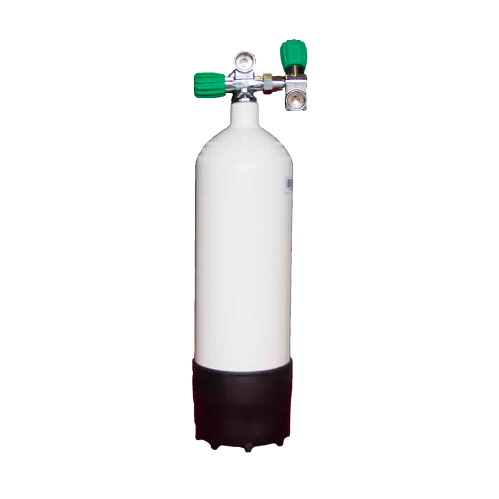 Bouteille Acier 5 L 230 Bar avec robinet double M26