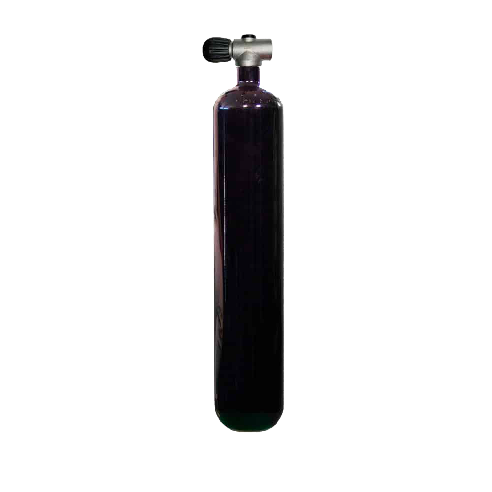 Bouteille Acier 3 L ∅ 100 mm 232 Bar avec robinet rebreather G5/8 