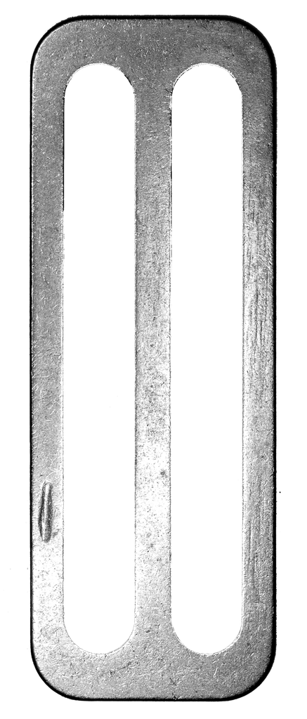 Bloque plomb inox sans dents, modèle plat