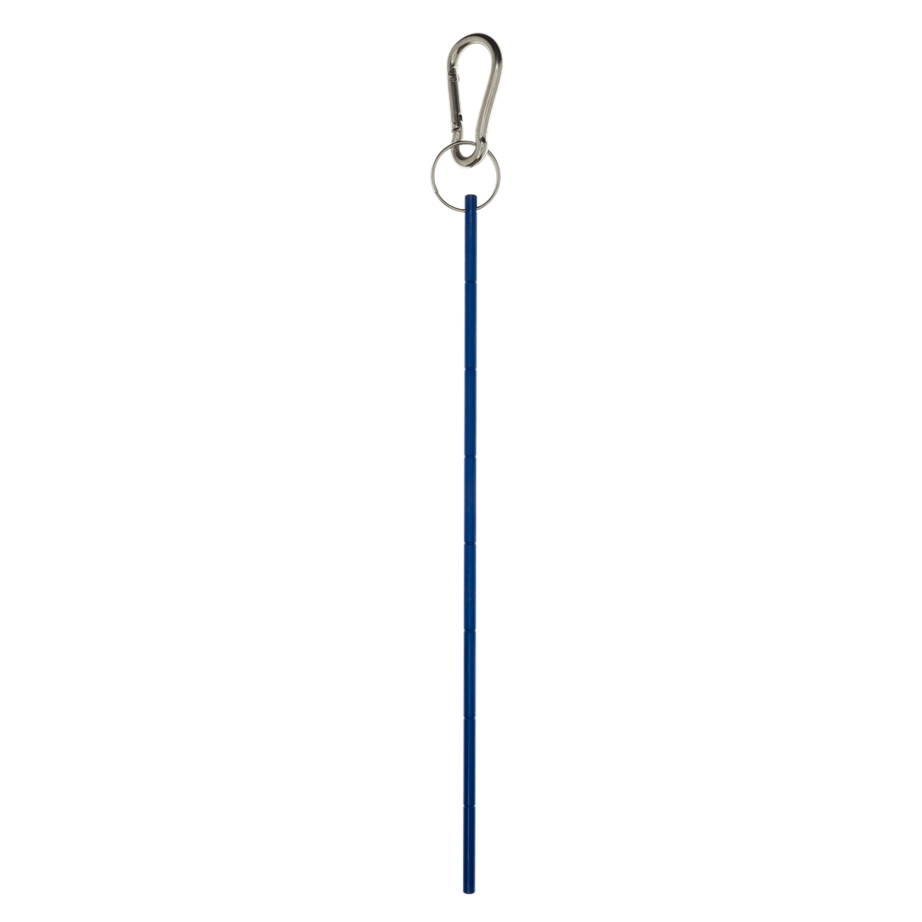[ACCE00672-BLUE] Stick sous marin en aluminium, en inox avec mousqueton inox (Bleu)