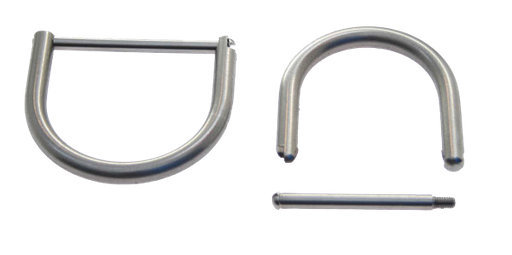 [SNAP00310] Stainless steel D-Ring with 50 mm screw