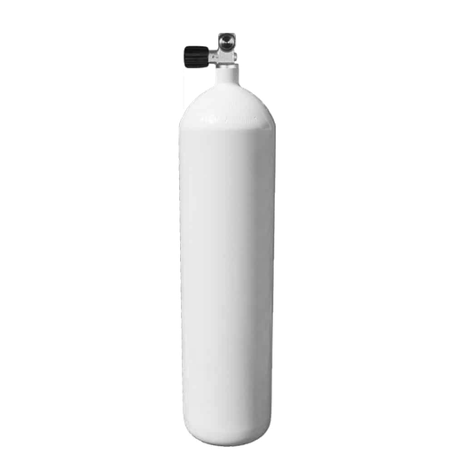 [TANK11304] Bouteille Acier 12 L Long Concave 230 Bar avec robinet mono